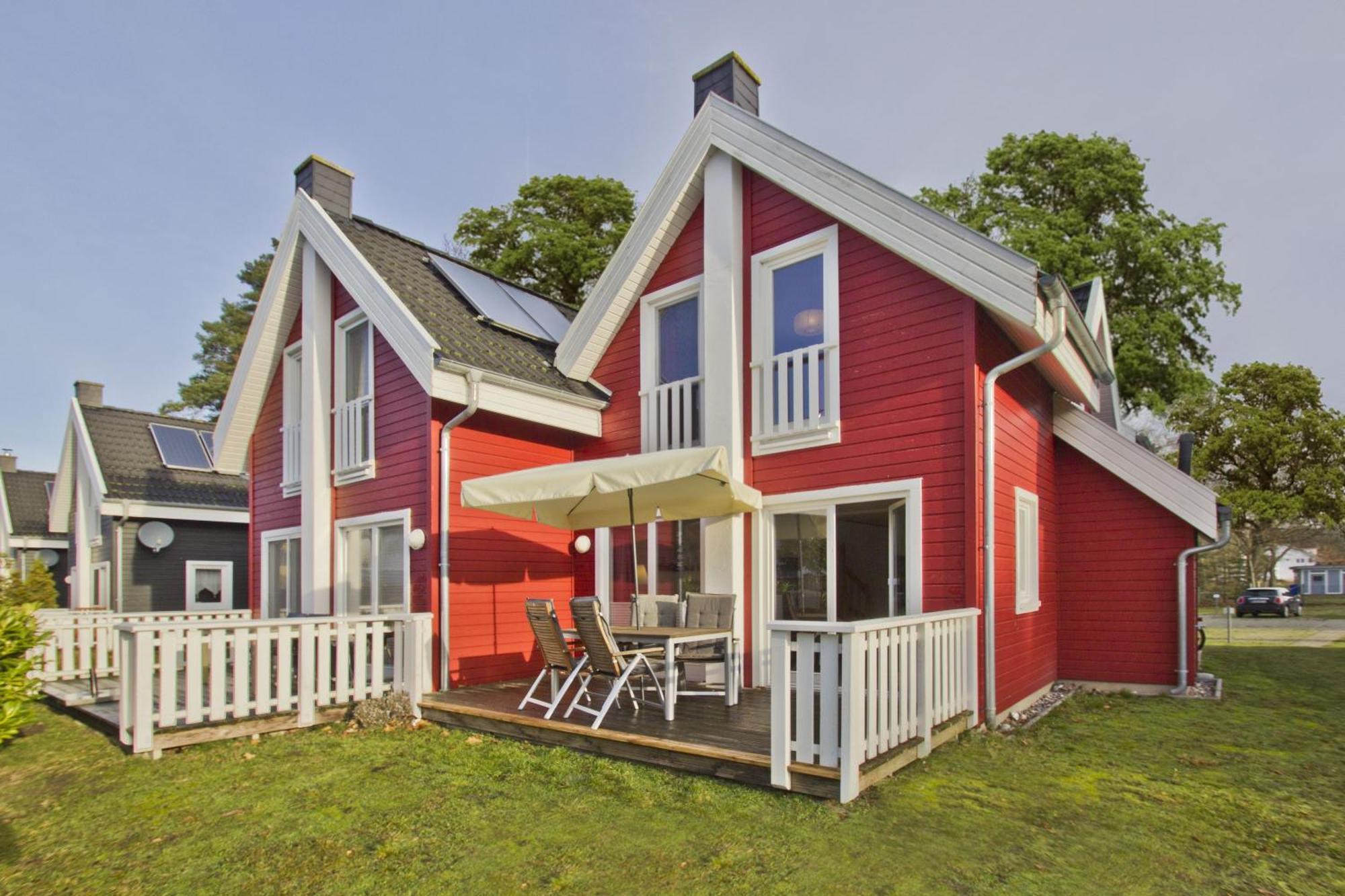 Ferienhaus Wellenlaeufer Haus - Sauna, Terrasse, Garten Glowe Exterior foto