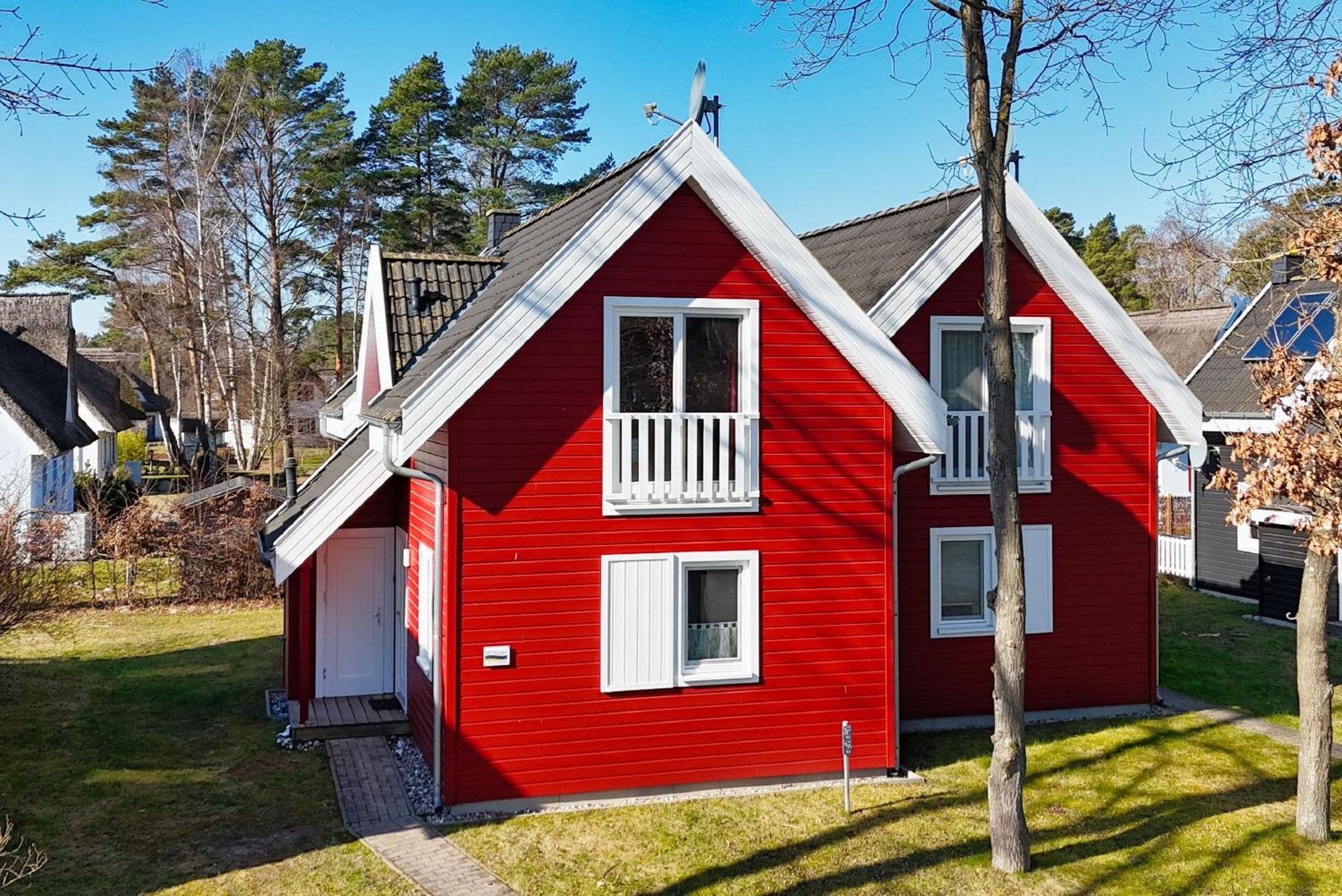 Ferienhaus Wellenlaeufer Haus - Sauna, Terrasse, Garten Glowe Exterior foto